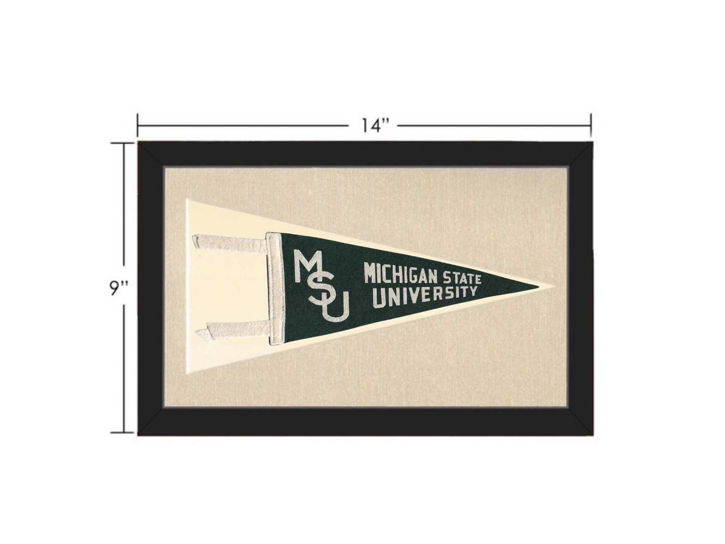 Vintage Michigan State University Pennant