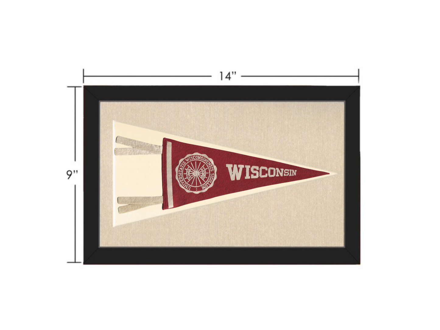 Vintage Wisconsin Pennant