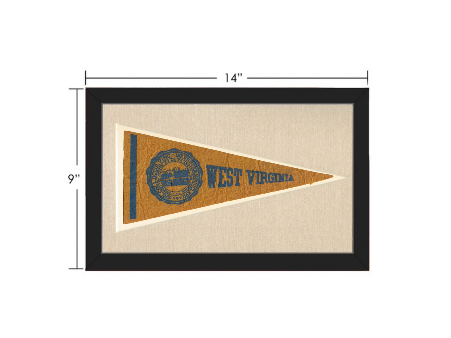 Vintage West Virginia Pennant