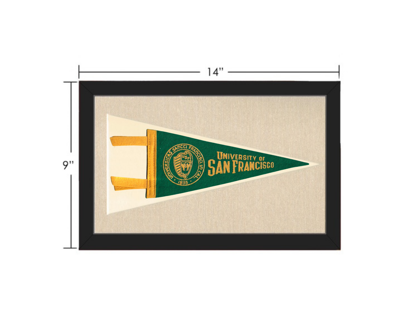 Vintage University of San Francisco Pennant