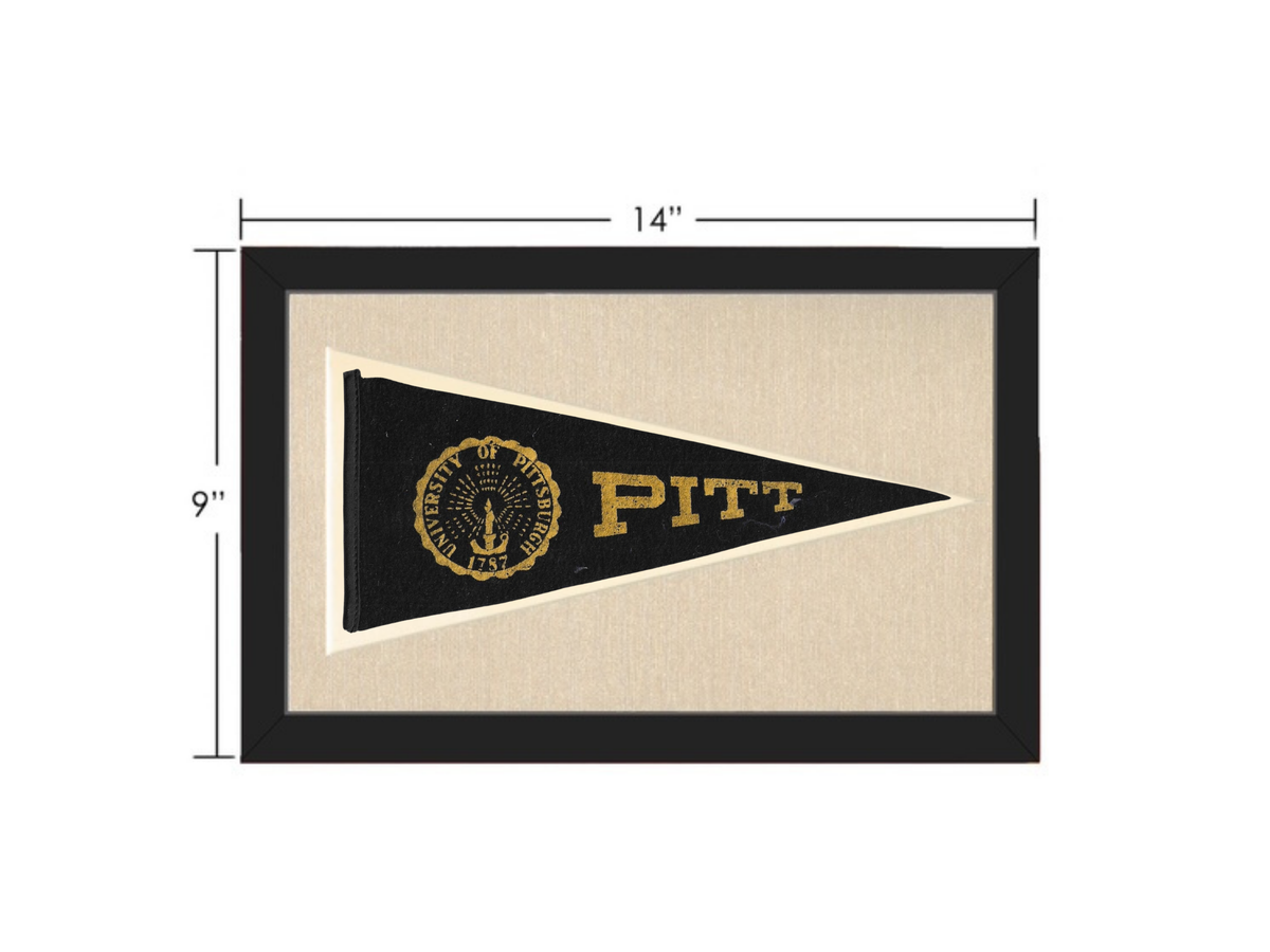 Vintage University of Pittsburgh Pennant