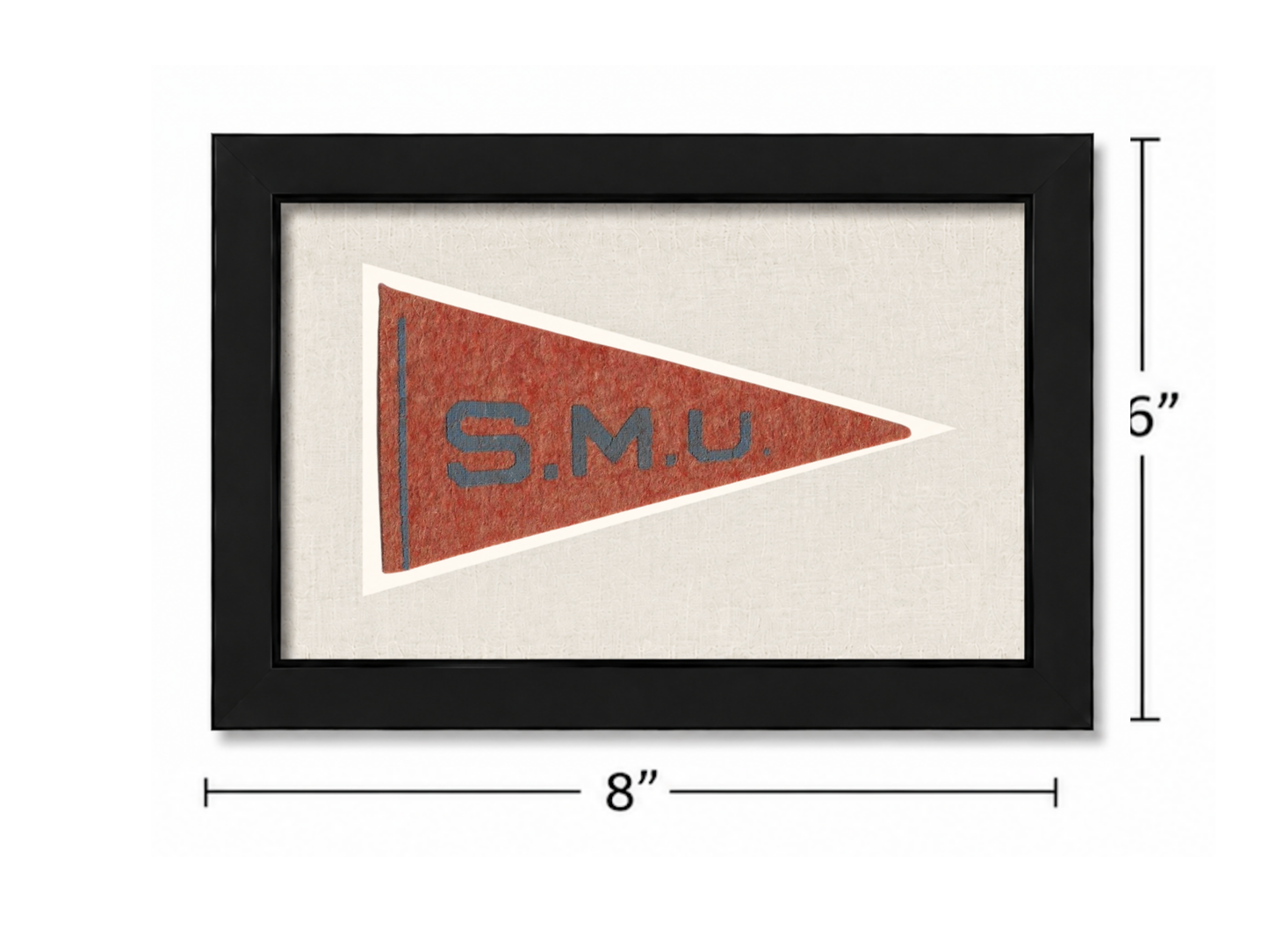 Vintage Southern Methodist University Pennant