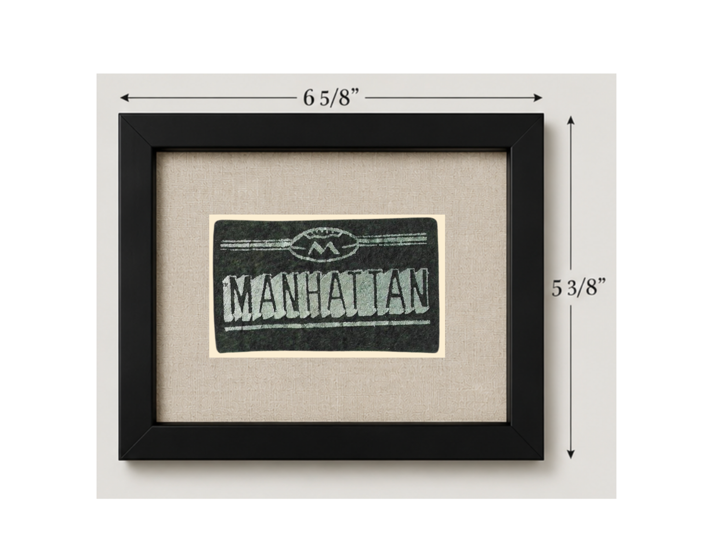 Vintage Manhattan University Candy Felt