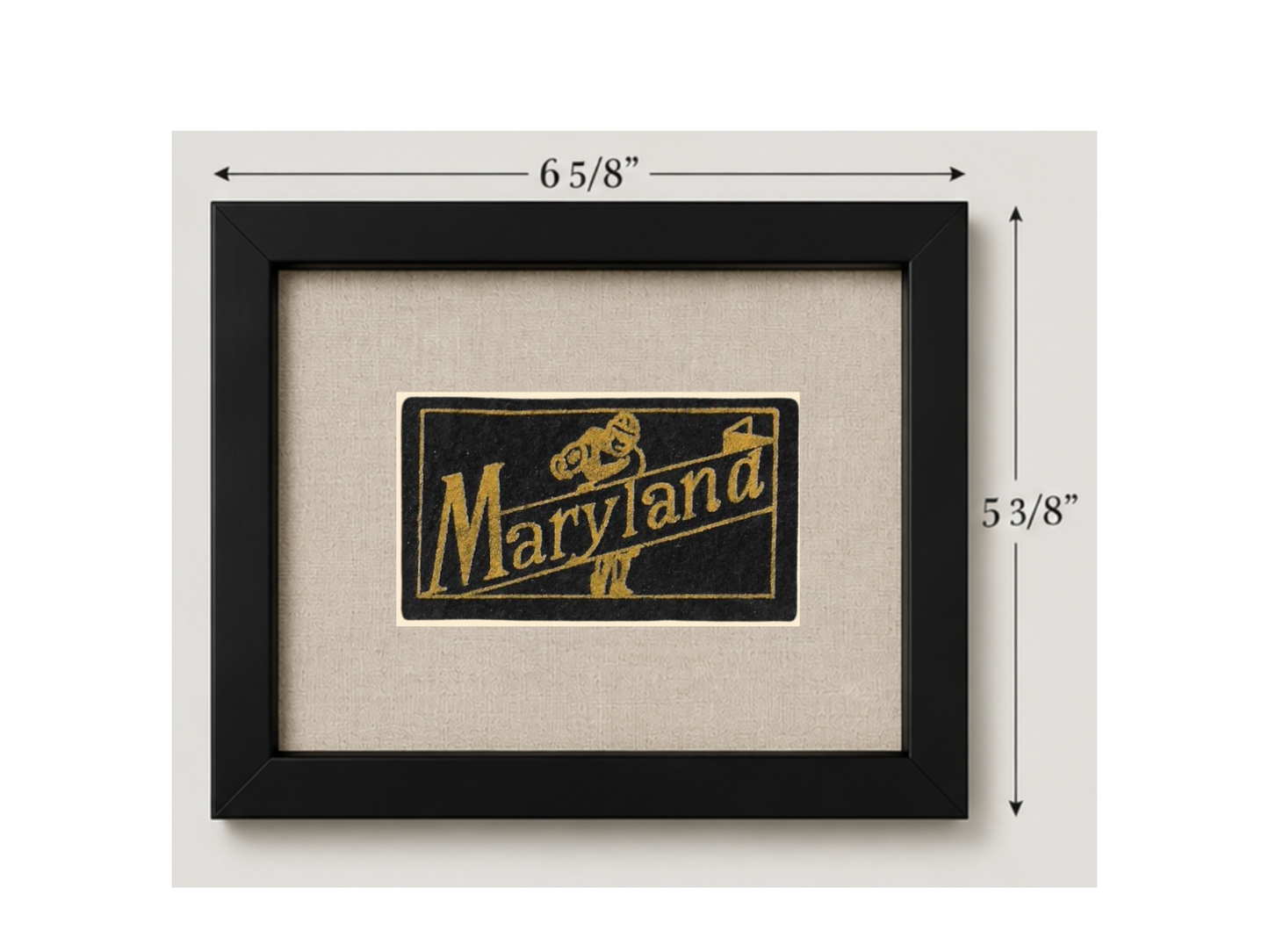 Vintage University of Maryland Candy Felt
