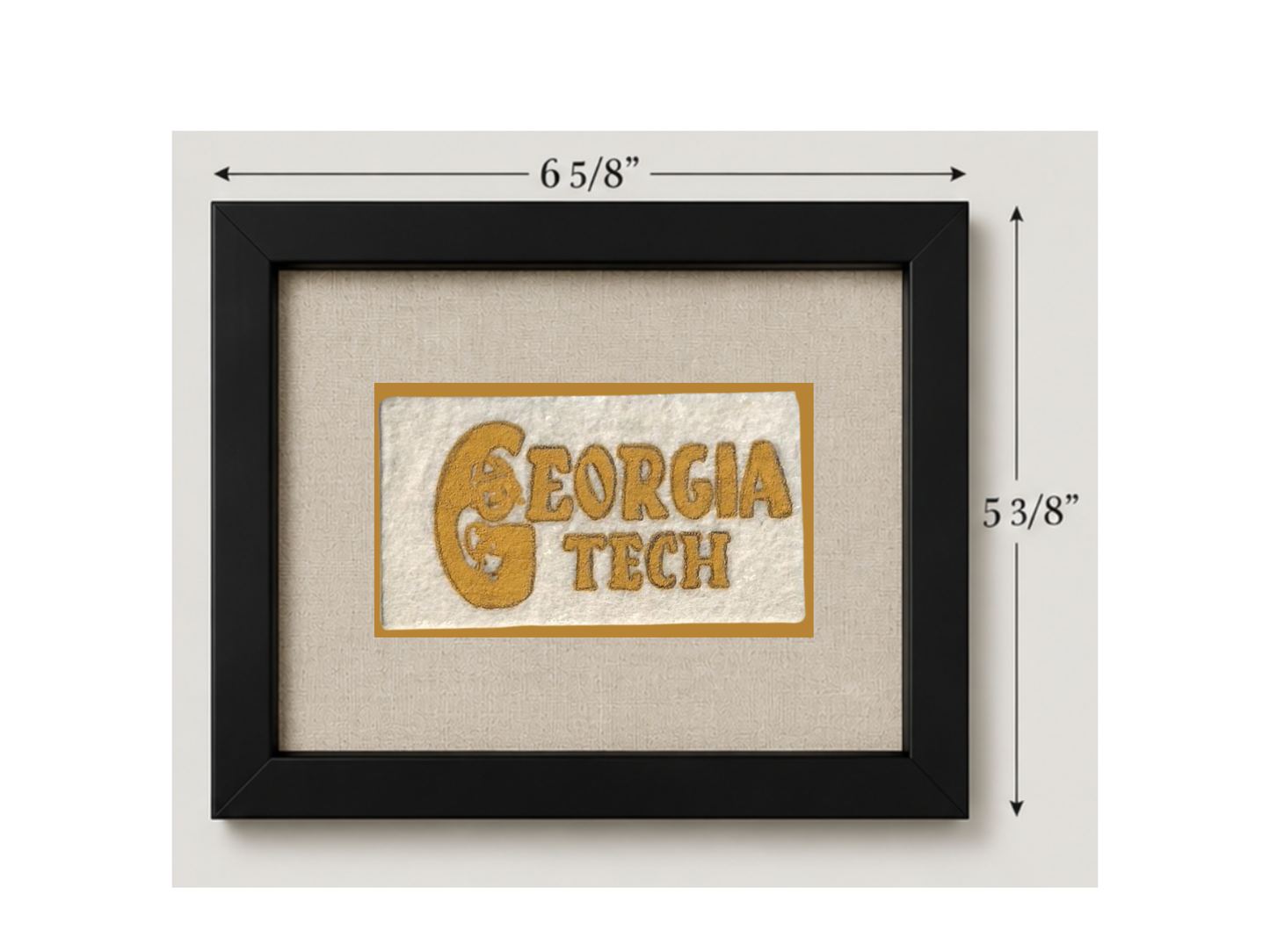 Vintage Georgia Tech Candy Felt