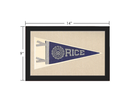Vintage Rice University Pennant