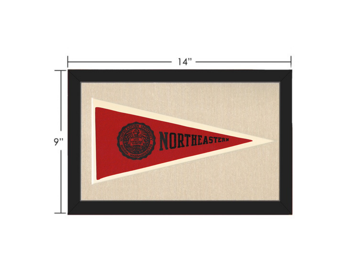 Vintage Northeastern University Pennant