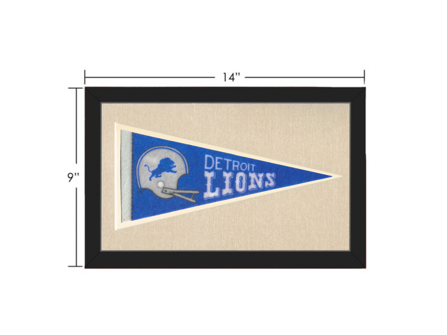 Vintage Detroit Lions Pennant