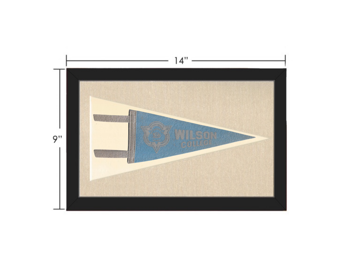 Vintage Wilson College Pennant