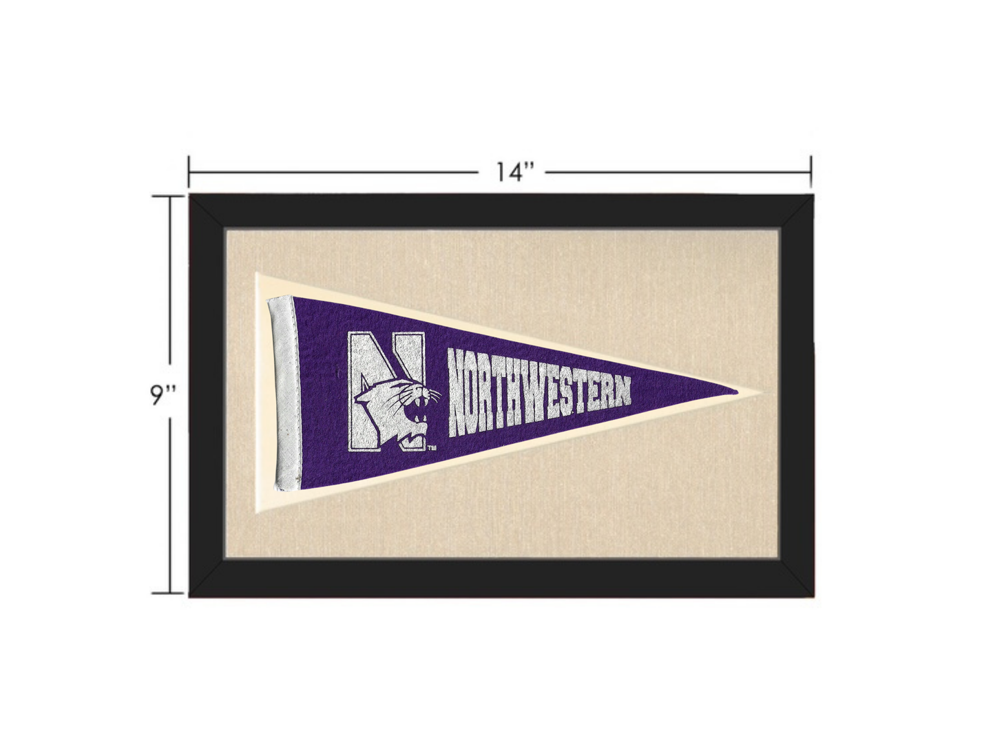 Vintage Northwestern University Pennant