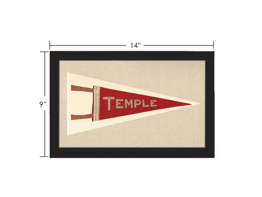 Vintage Temple University Pennant