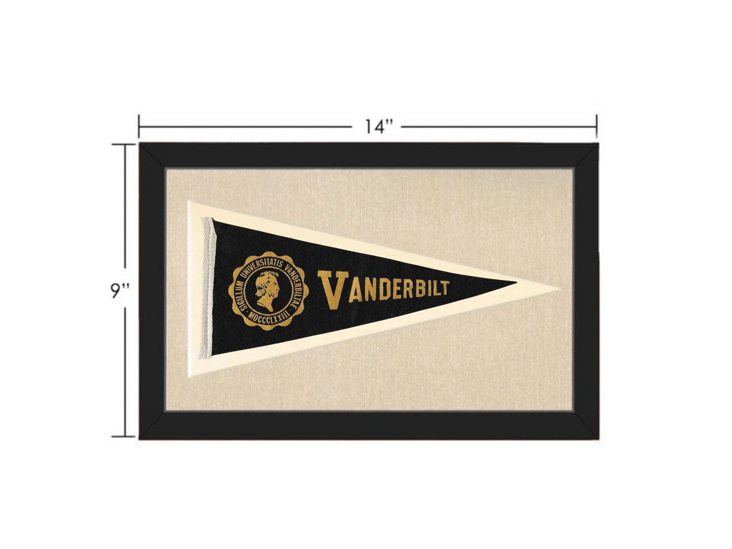 Vintage Vanderbilt University Pennant
