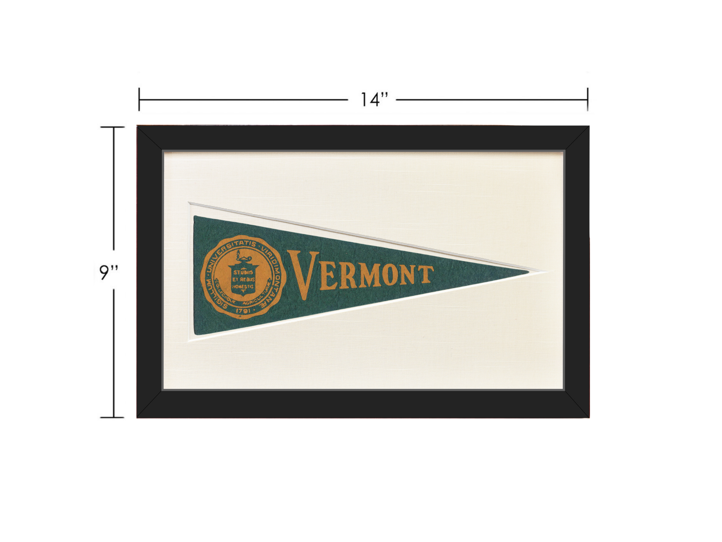 Vintage University of Vermont Hormel Pennant