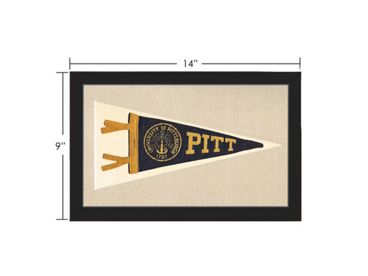 Vintage University of Pittsburgh Pennant