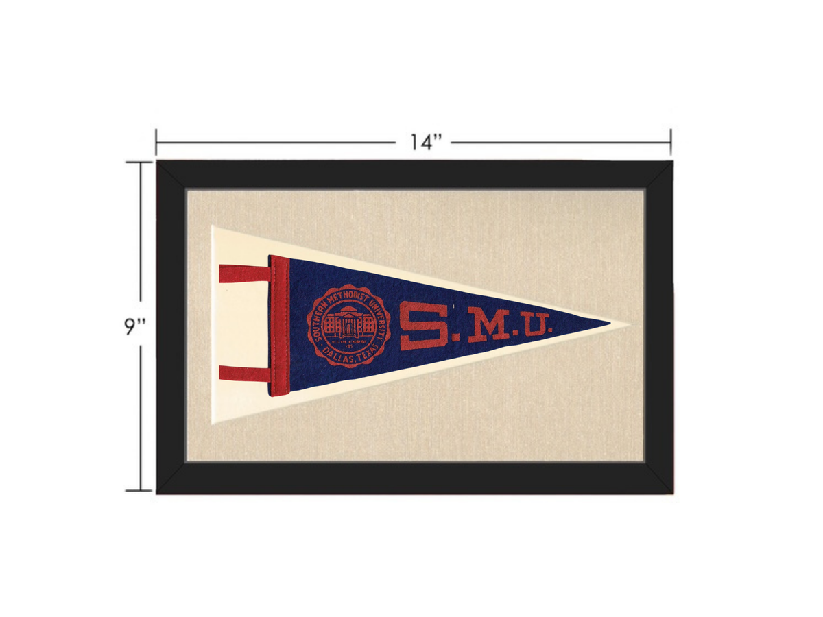 Vintage Southern Methodist University Pennant