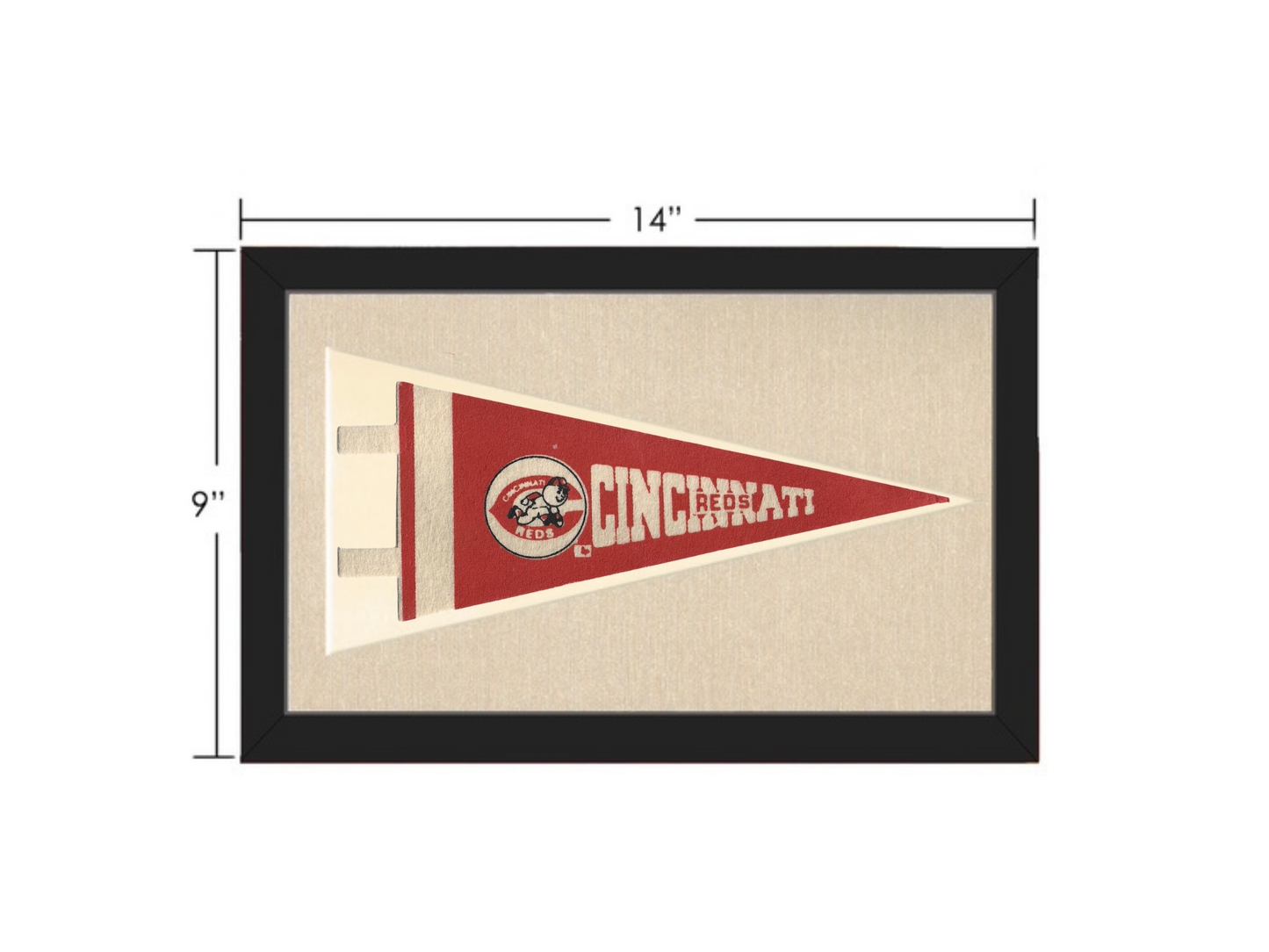 Vintage CIncinatti Reds Pennant
