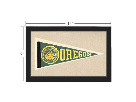Vintage Oregon University Pennant