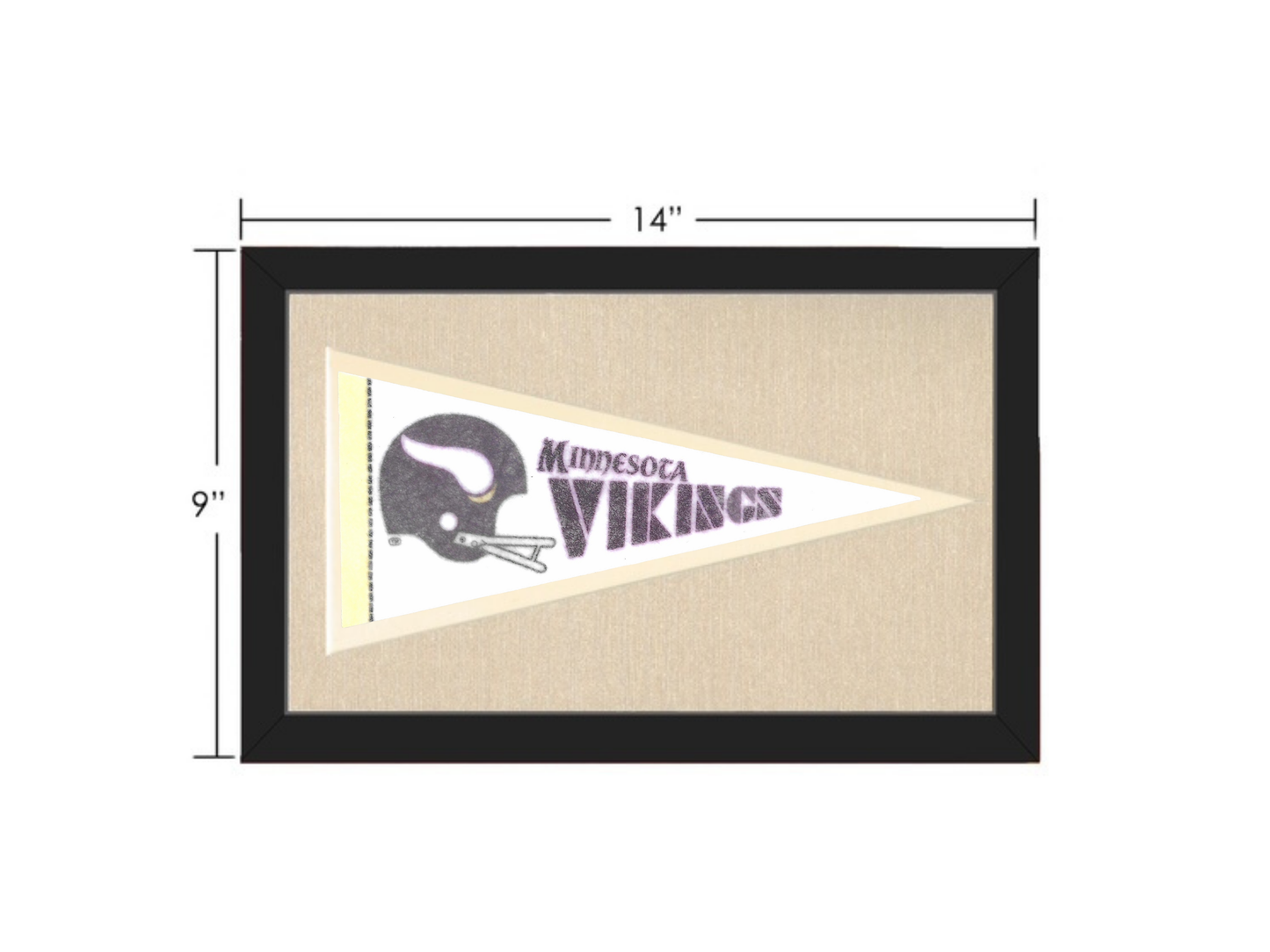 Vintage Minnesota Vikings Pennant