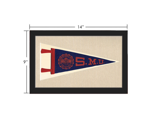Vintage Southern Methodist University Pennant