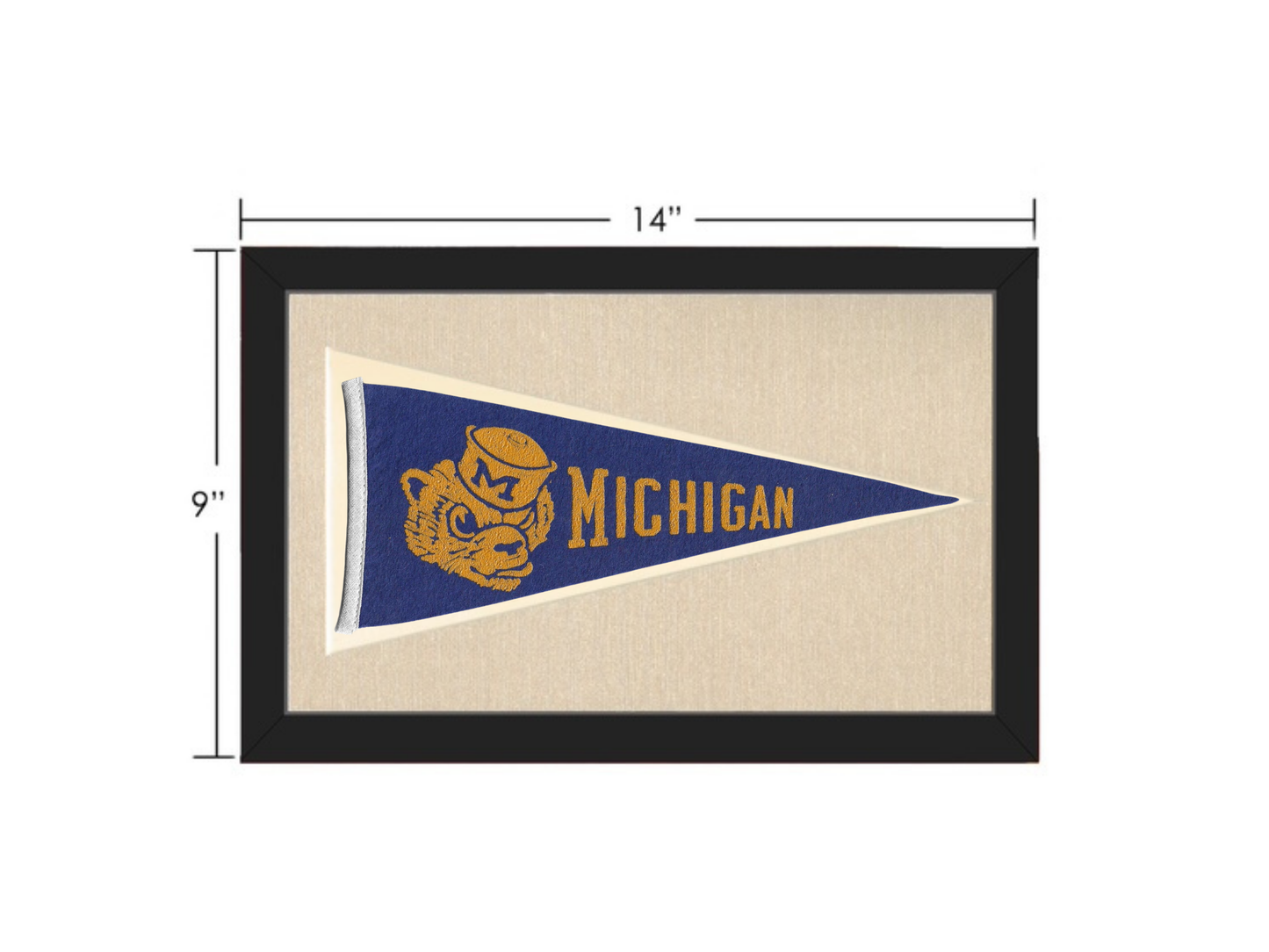Vintage University of Michigan Pennant