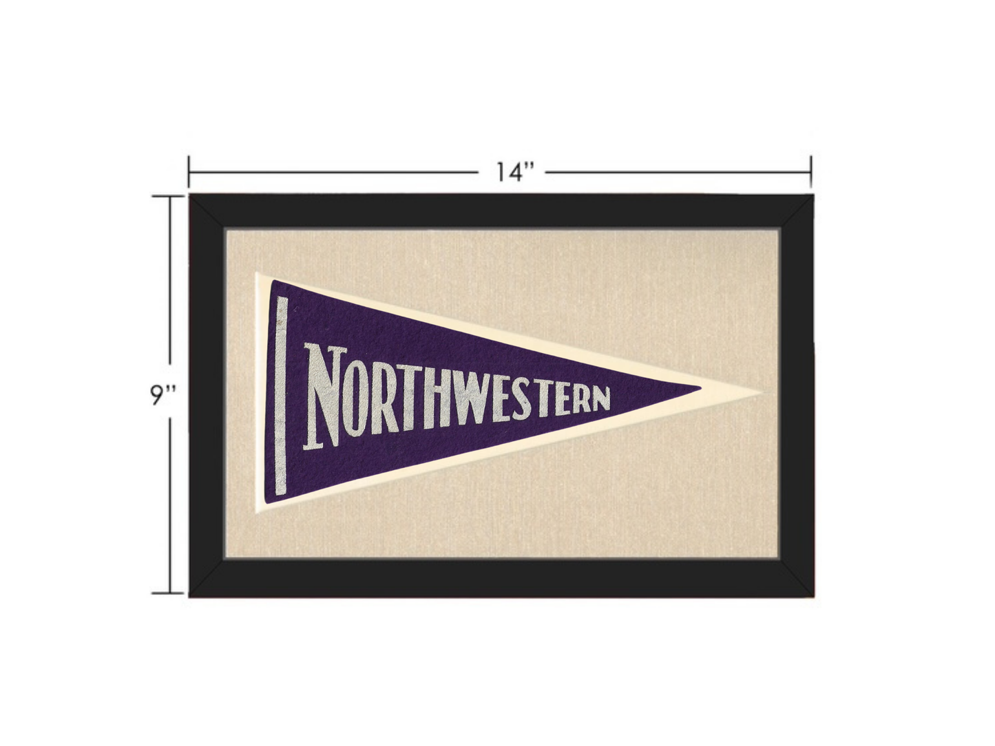 Vintage Northwestern University Pennant