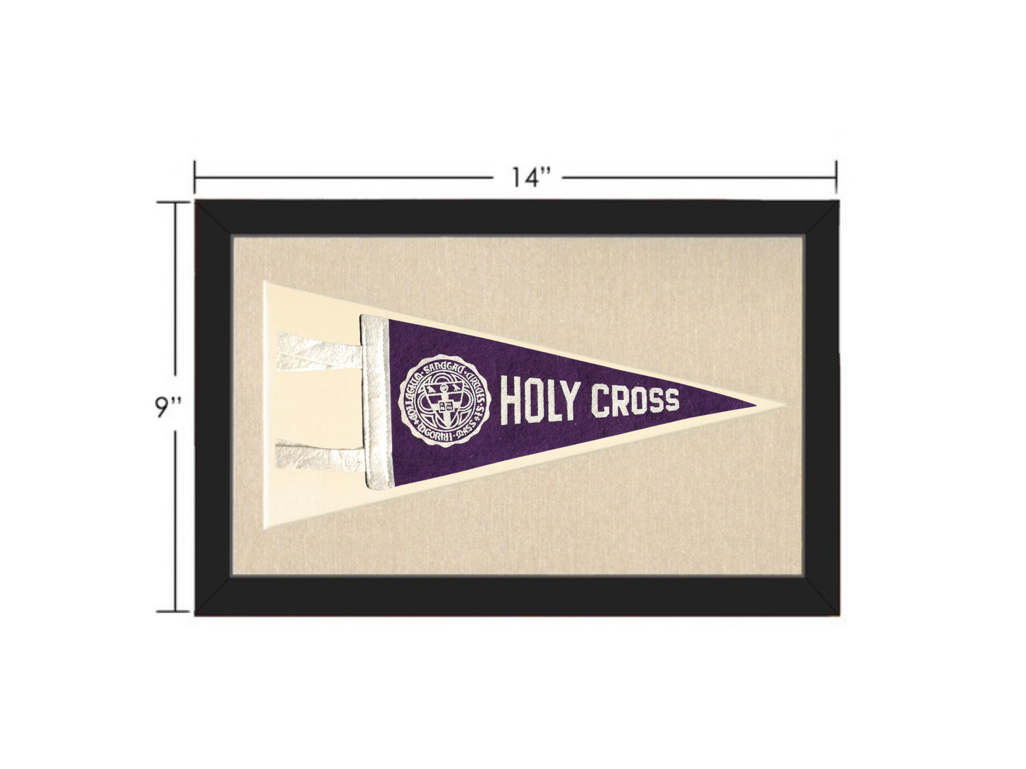 Vintage Holy Cross Pennant