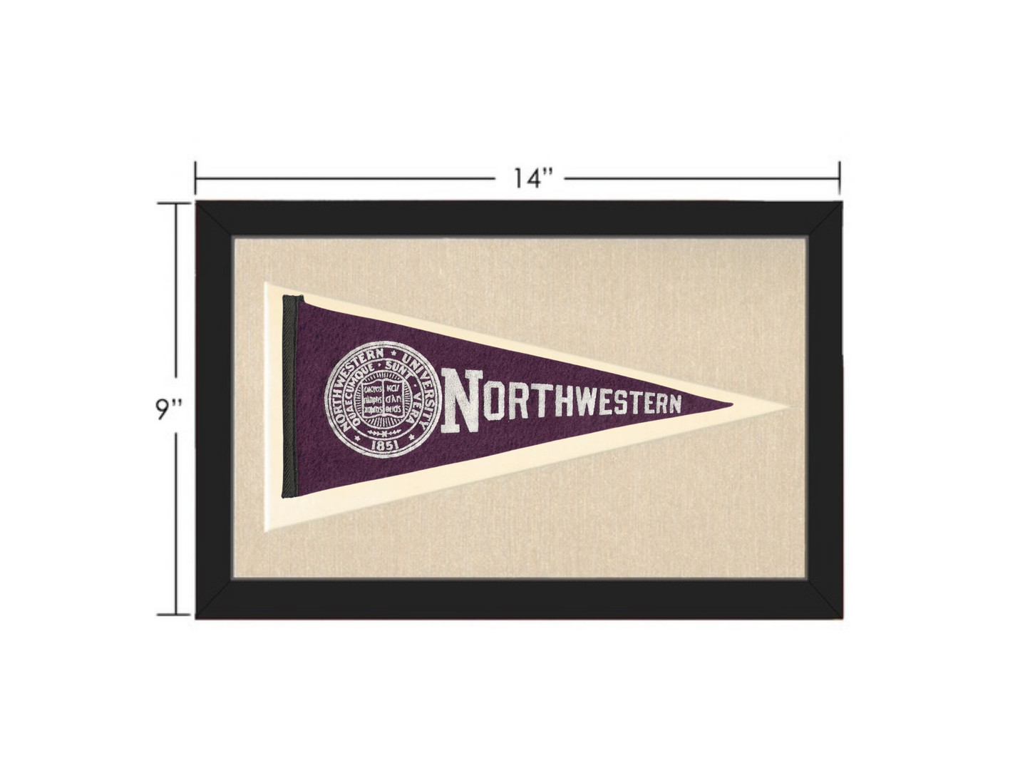 Vintage Northwestern University Pennant