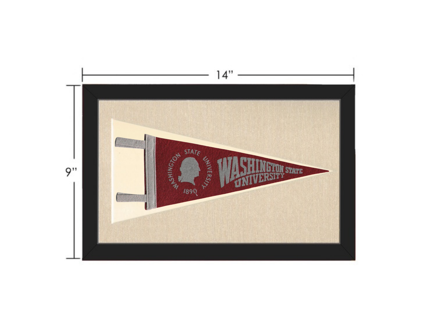 Vintage Washington State University Pennant