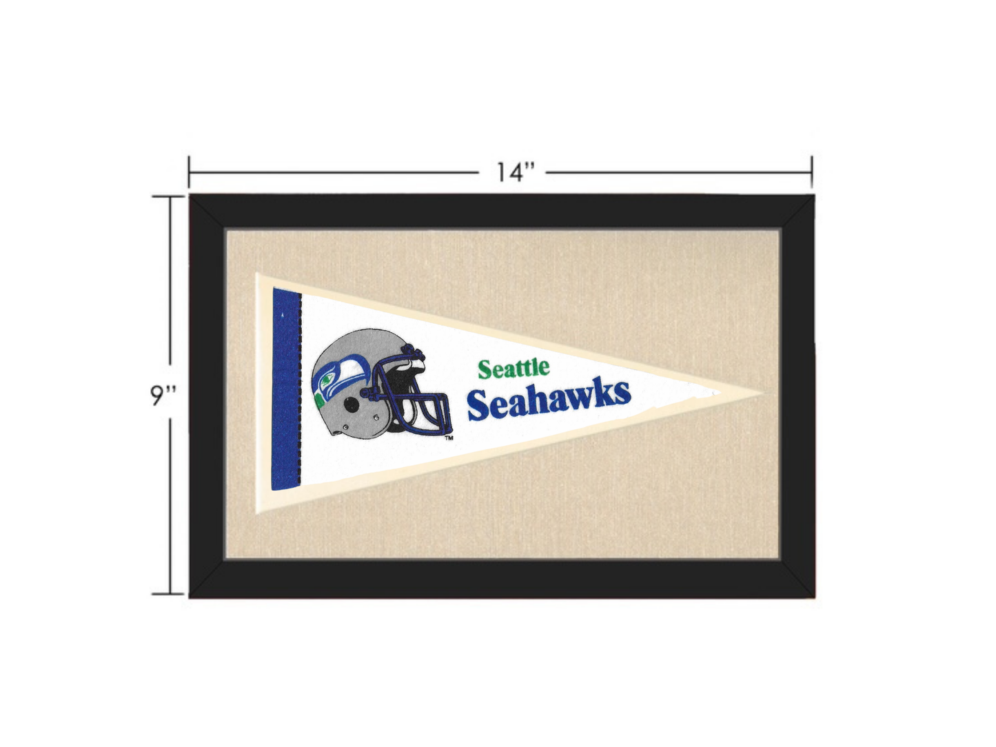 Vintage Seattle Seahawks Pennant