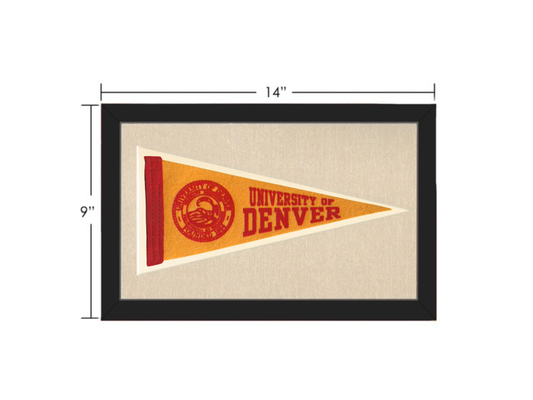 Vintage University of Denver Pennant