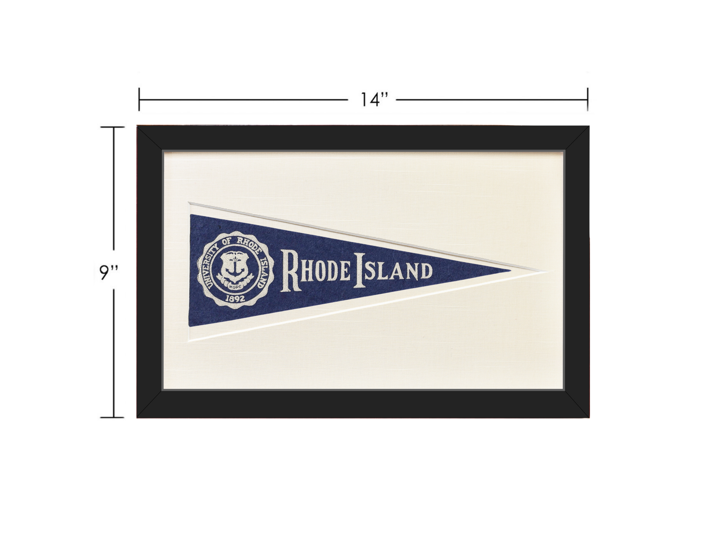 Vintage University of Rhode Island Pennant