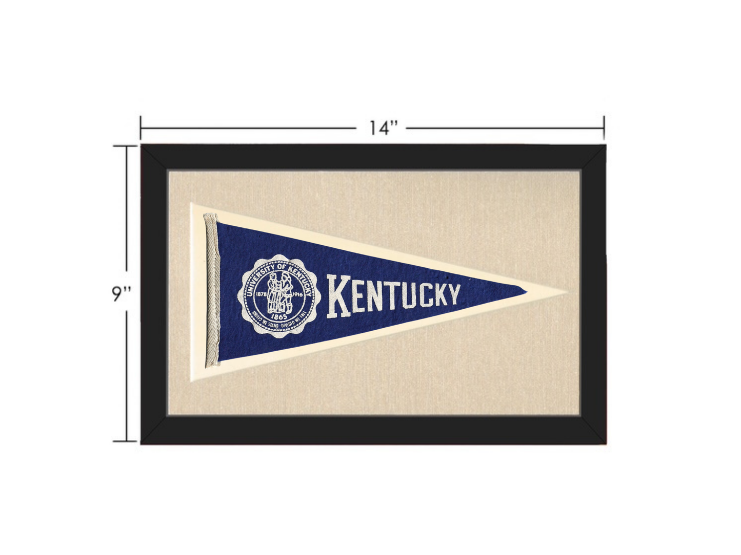 Vintage University Kentucky Pennant