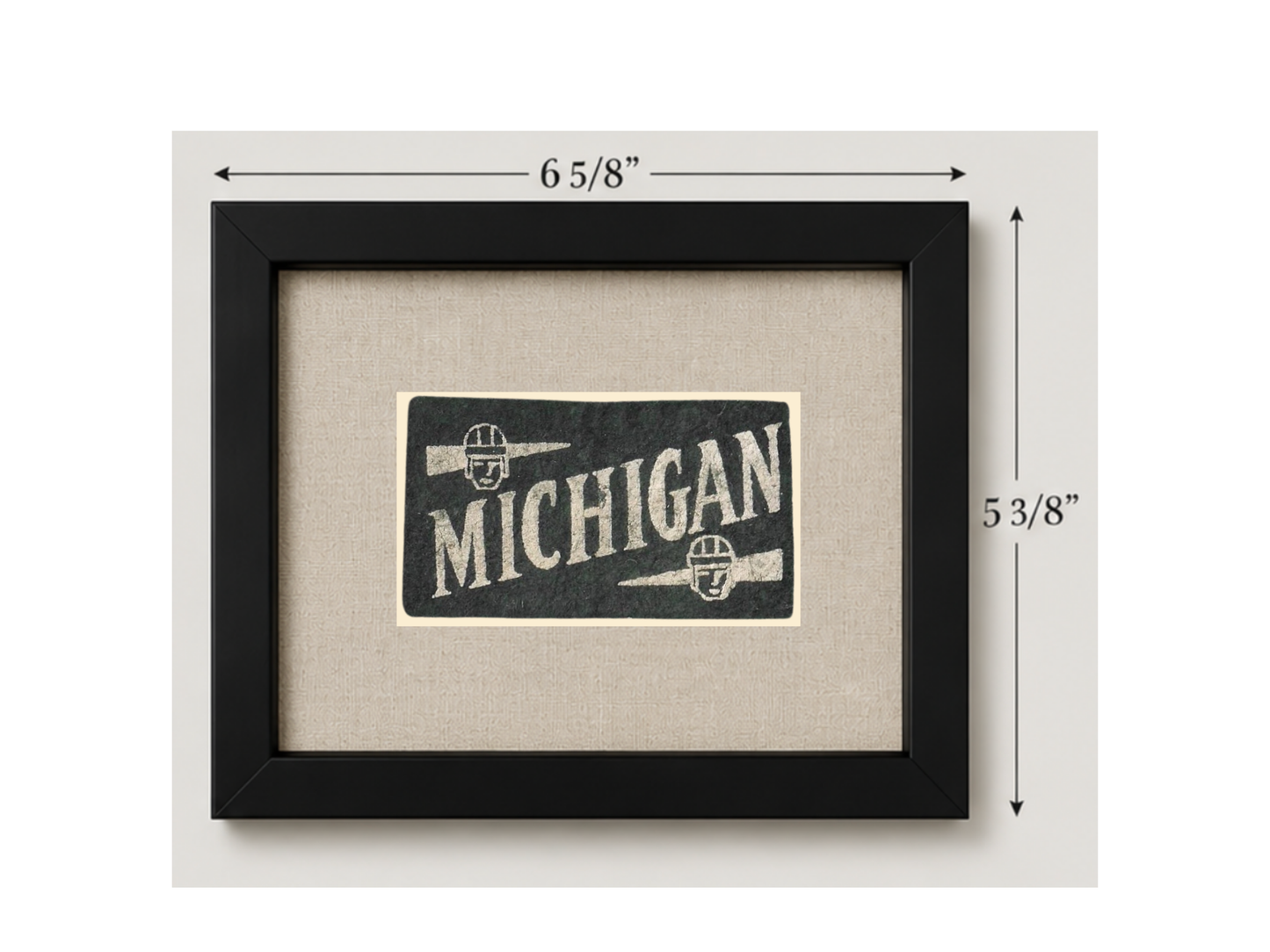 Vintage Michigan State University Candy Felt Pennant