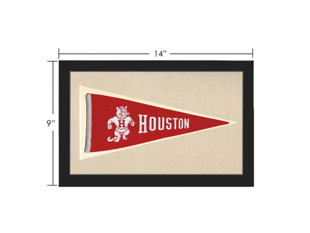 Vintage Houston University Pennant