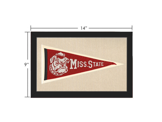 Vintage Mississippi State College Pennant (circa 1940)