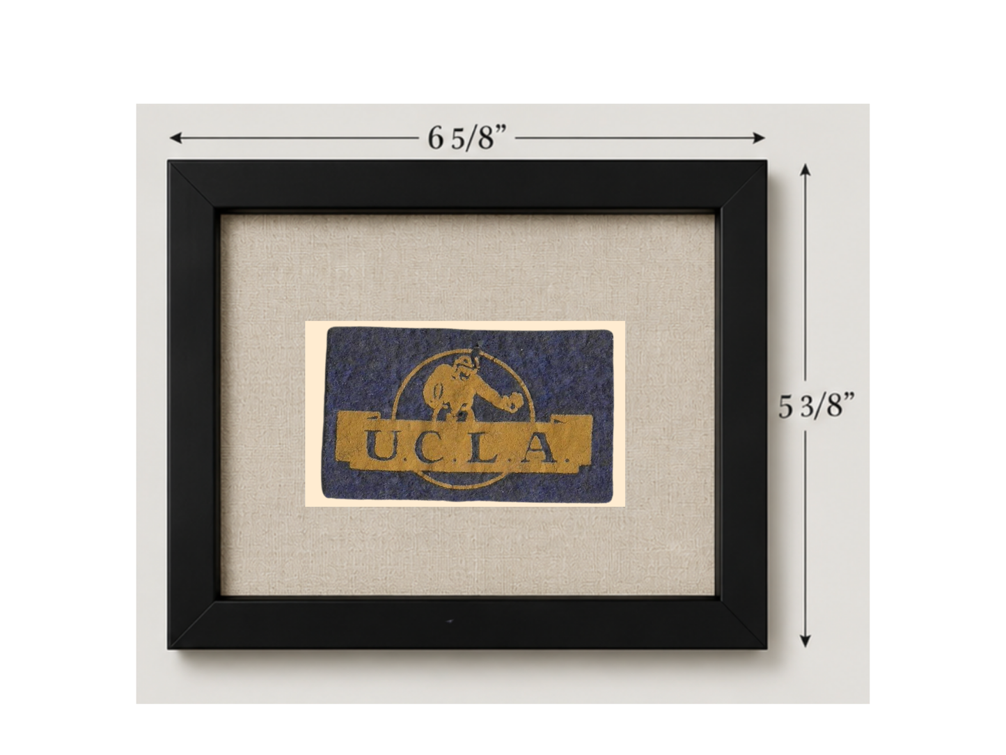 Vintage UCLA Framed Candy Felt Pennant