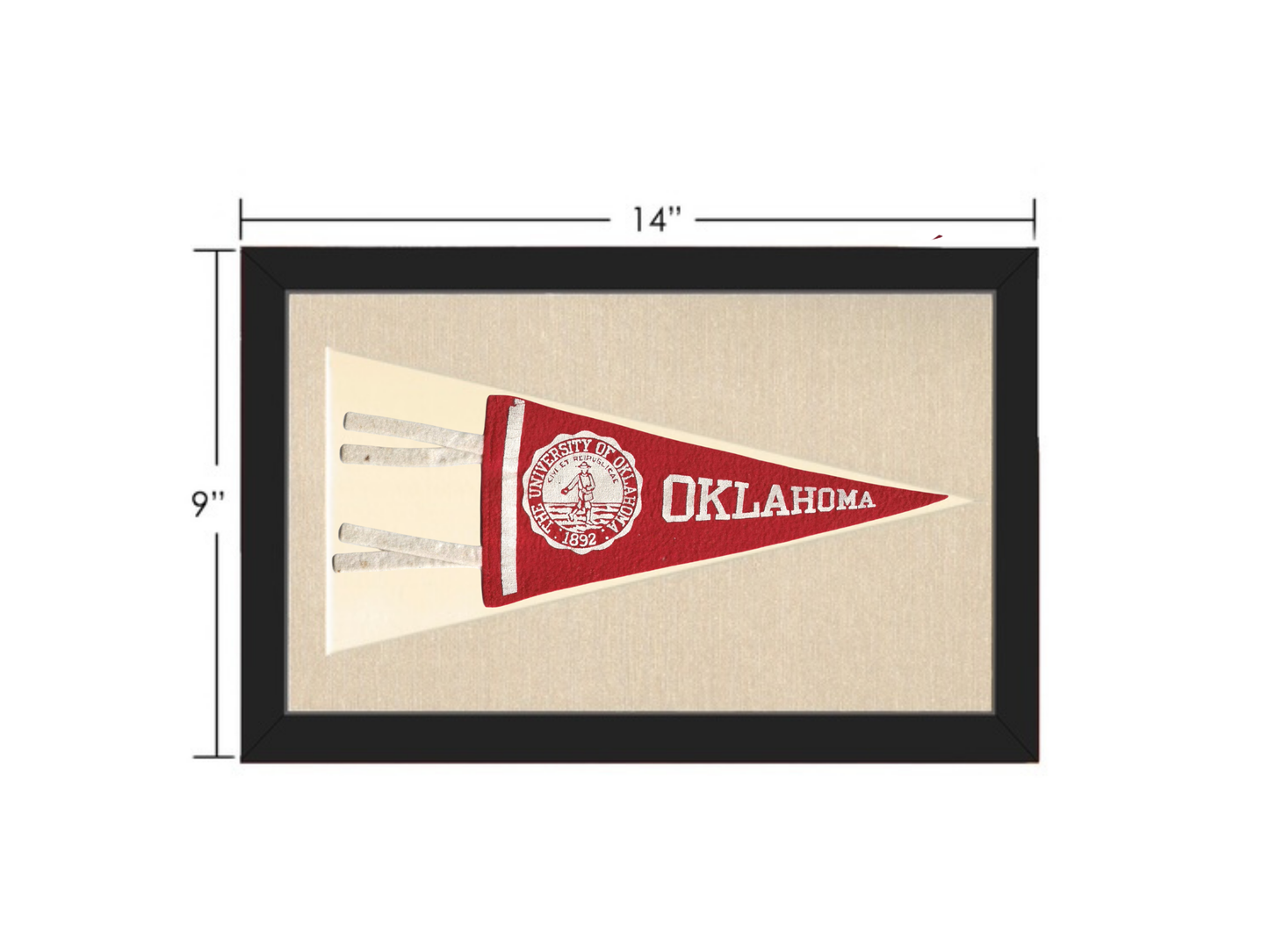 Vintage University of Oklahoma Pennant