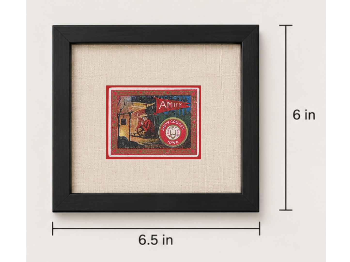 Vintage Amity University Tobacco Card