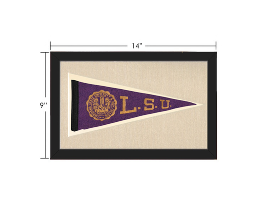 Vintage Louisiana State University (LSU) Pennant