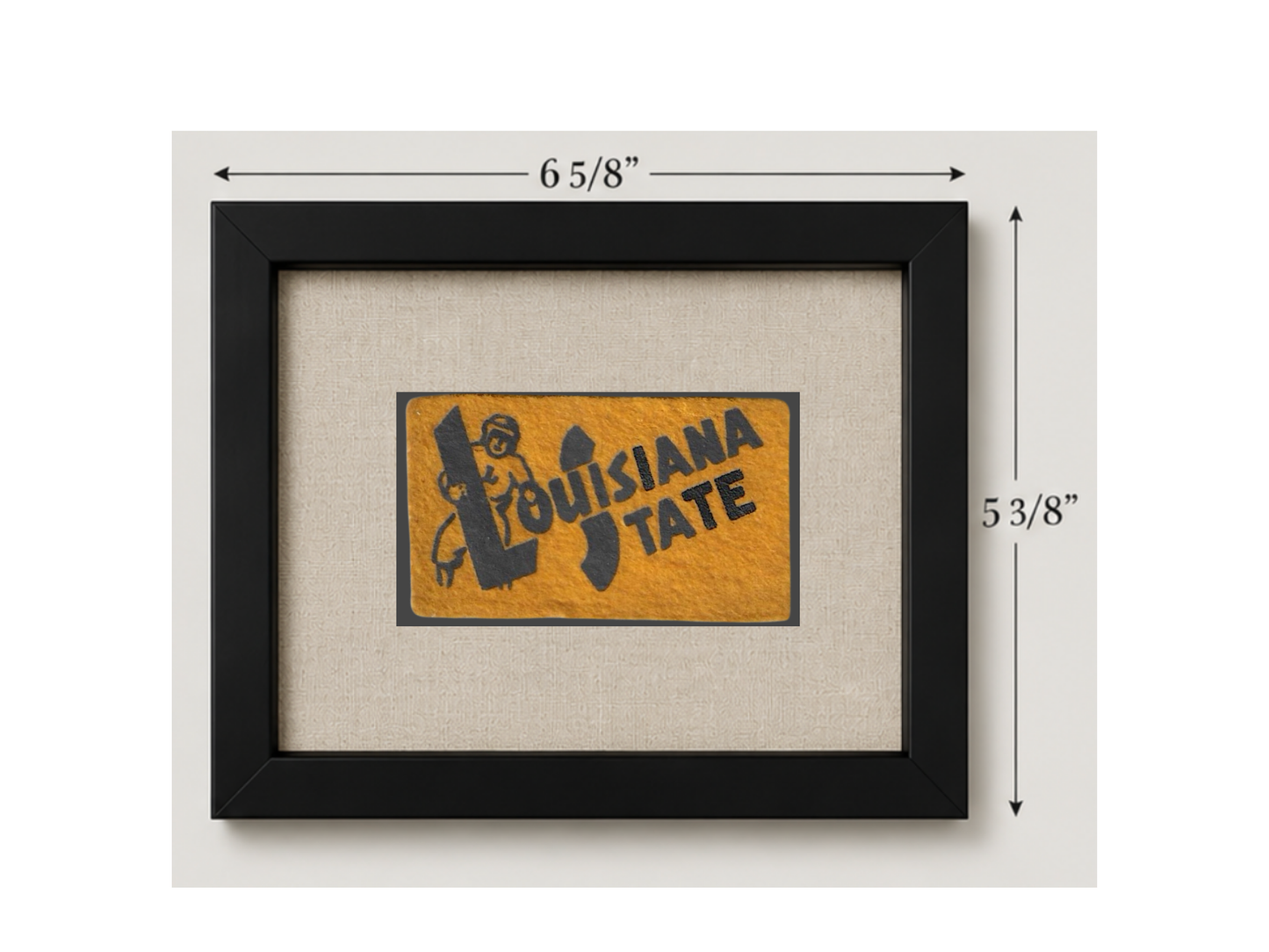 Vintage Louisiana State University Felt Pennant