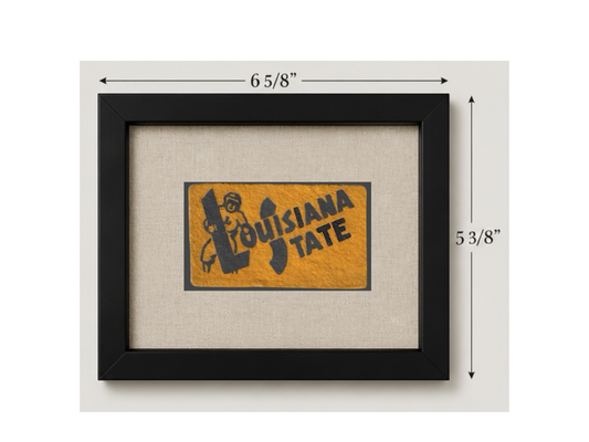 Vintage Louisiana State University Felt Pennant