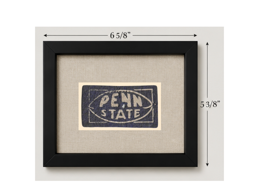 Vintage Penn State Framed Candy Felt Pennant