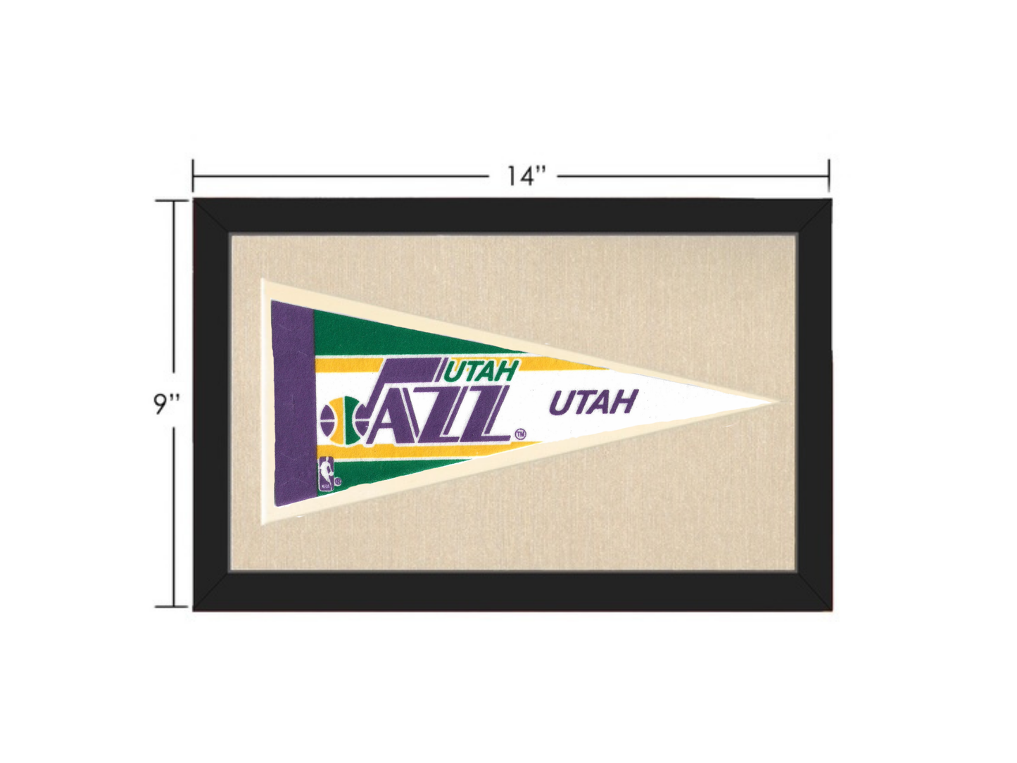 Vintage Utah Jazz Pennant