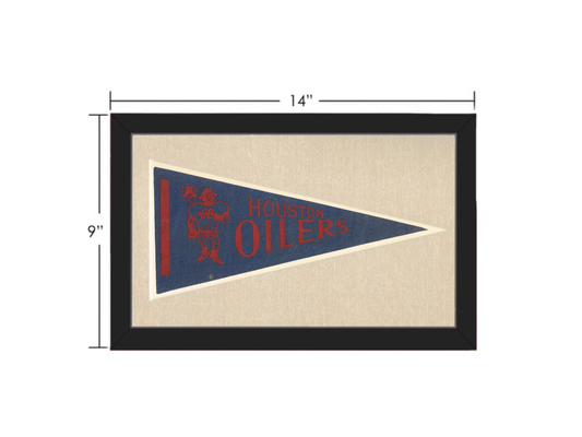 Vintage Houston Oilers Pennant