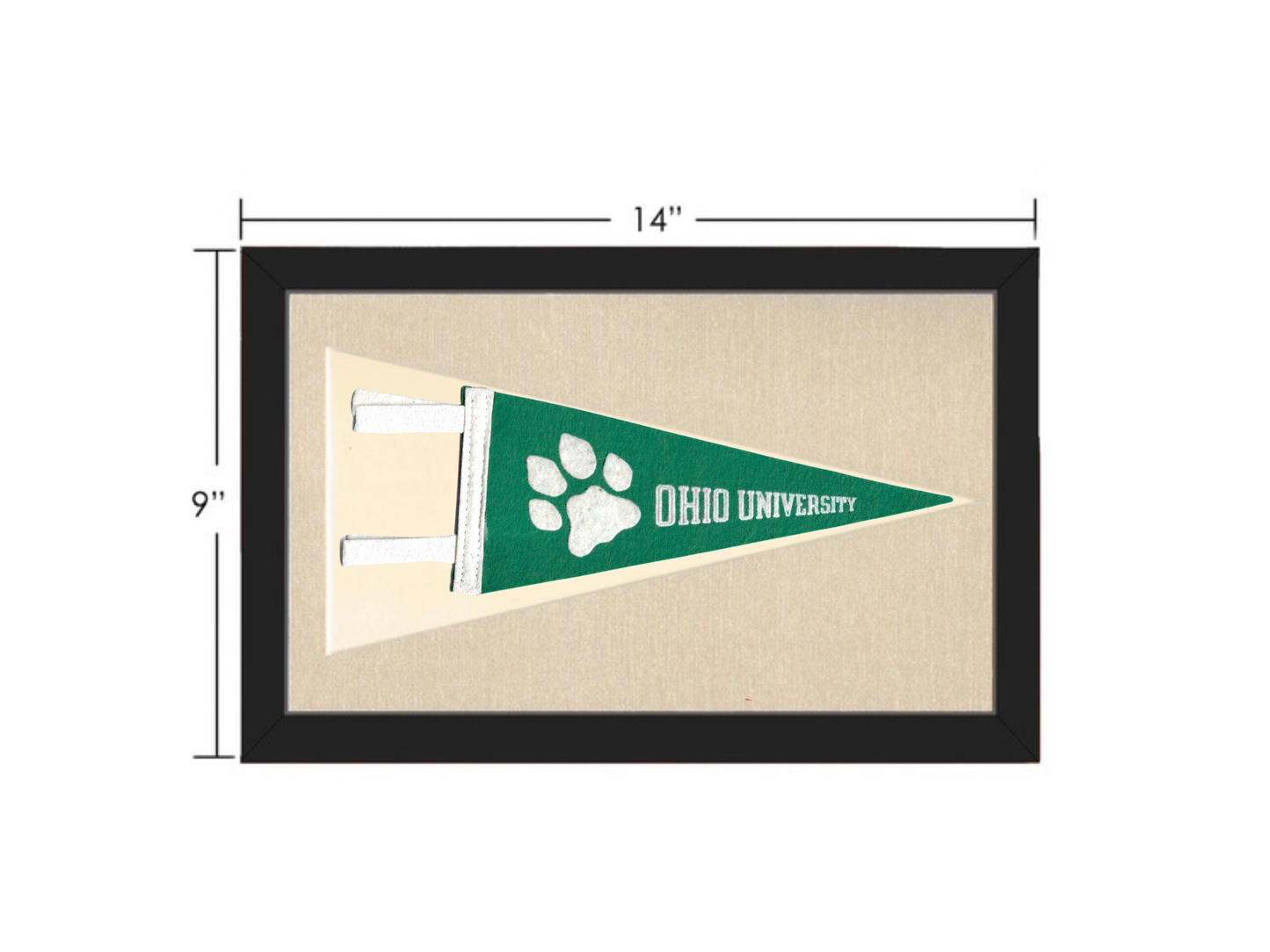 Vintage Ohio University Pennant