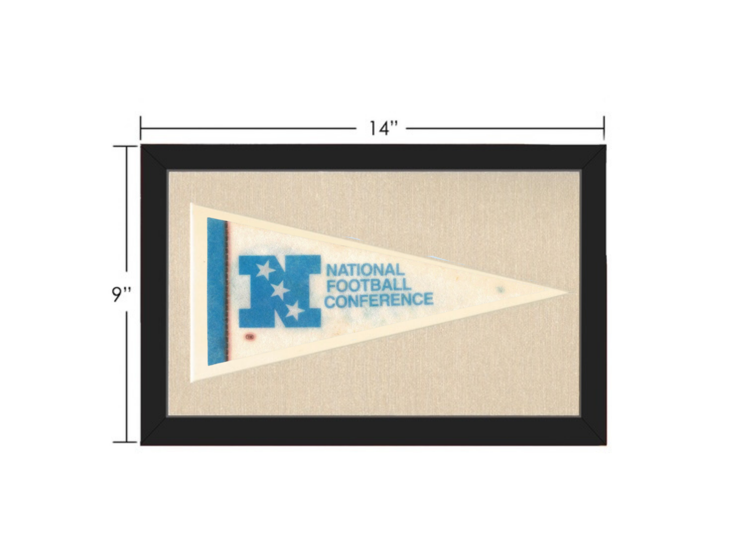 Vintage National Football Conference NFL Pennant circa 1970s