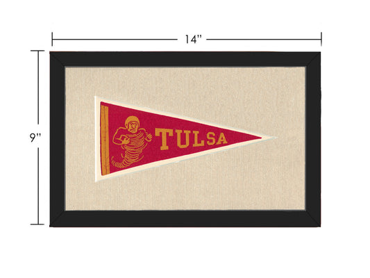 Vintage Tulsa University Pennant