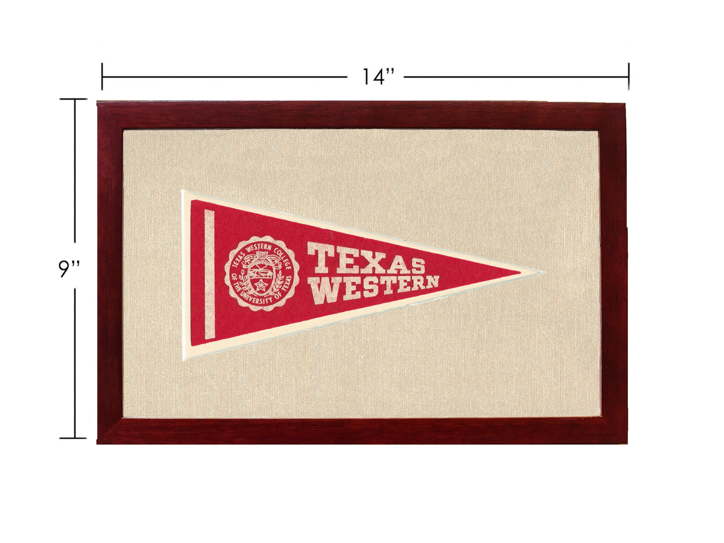 Vintage Texas Western College  Pennant