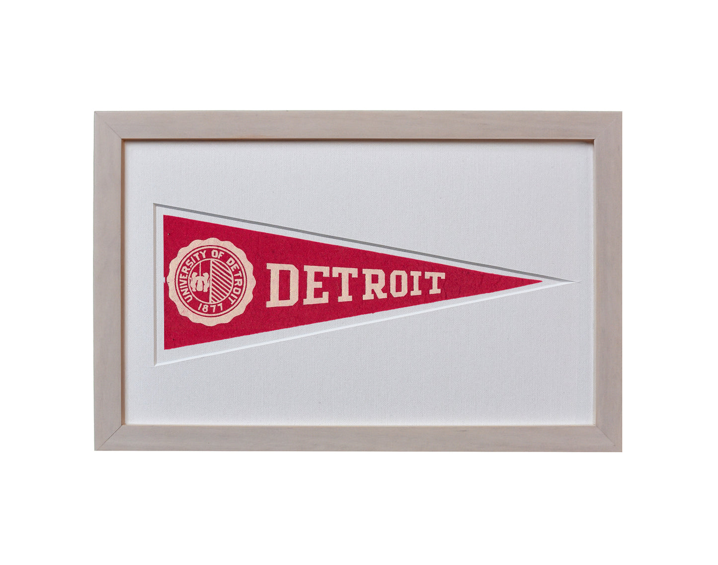 Vintage University of Detroit Hormel Pennant
