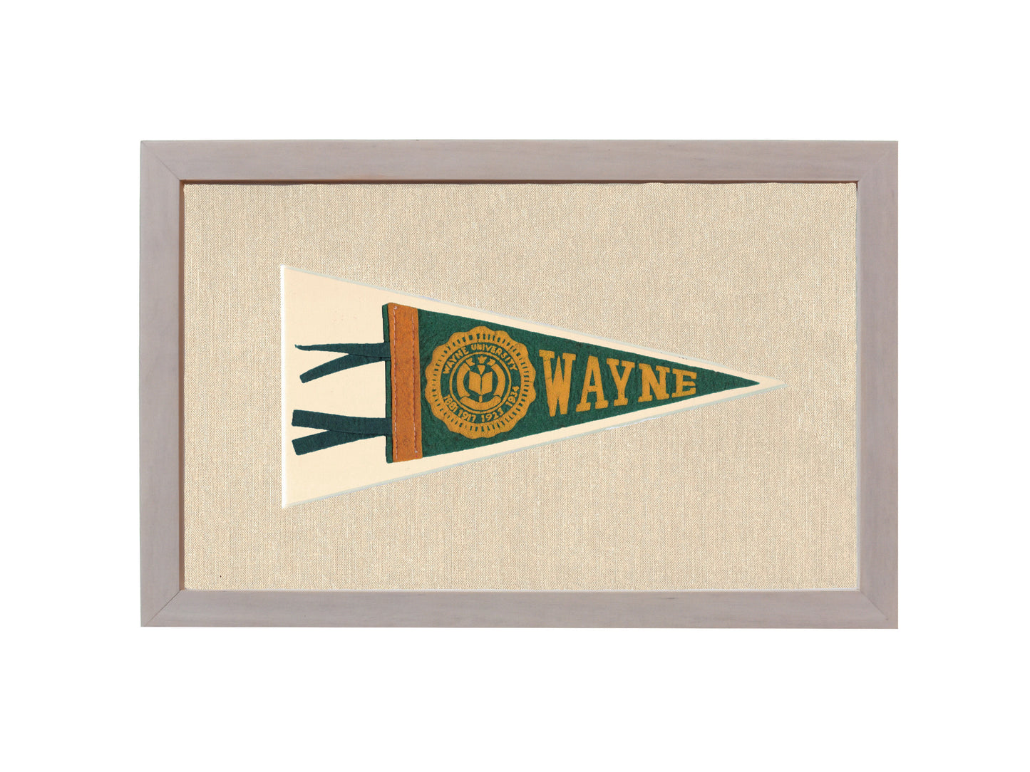 Vintage Wayne University Pennant